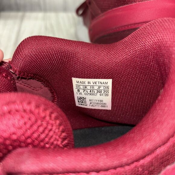 Mens Size 8 Adidas D.O.N. Issue 2 Maroon Sneakers - Picture 5 of 6